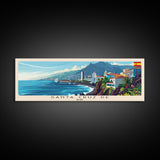 Santa Cruz Tenerife Spain Wall Art, Panoramic Travel Poster, Panoramic Framed Canvas Print, City Wall Art, Wall Hanging Home Decor, Travel Art