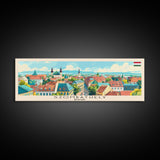 Szombathely Hungary Travel Print Wall Art, Panoramic City Art, Travel Art, Wall Decor, Vacation Gift, Framed Canvas Print Or Metal Art