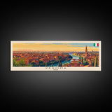 Verona Italy Travel Art, City Art, Framed Canvas Print or Metal Wall Art, Europe Travel Poster, Panoramic Wall Art, Extra Wide Wall Art