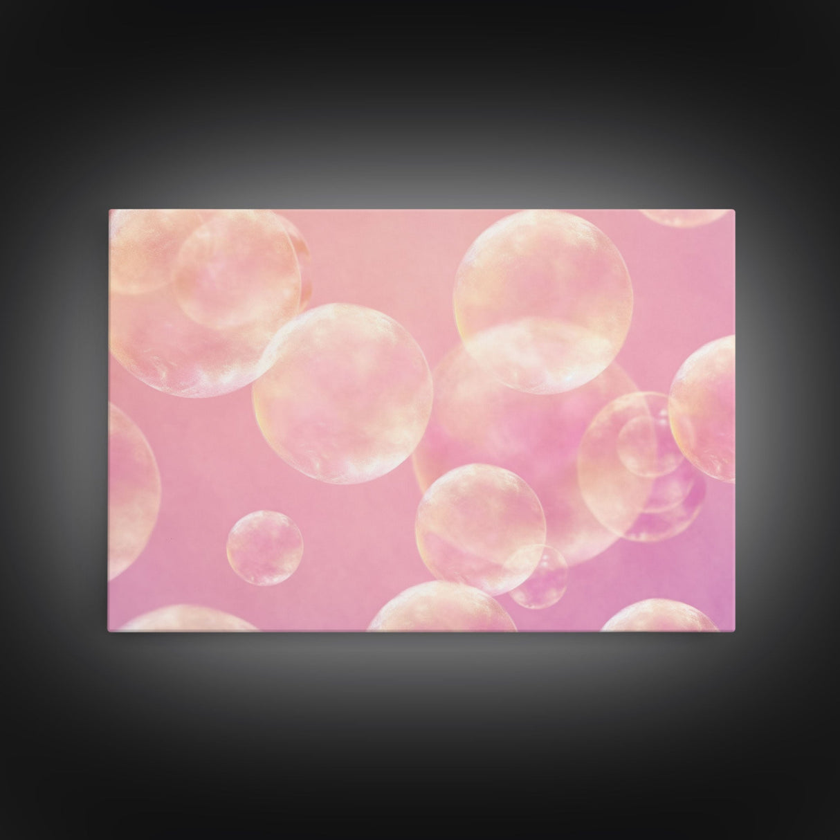 Pink Bathroom Wall Decor, Pink Bubbles Abstract Wall Art Print, Bubbles Print, Pink Nursery Wall Art, Bubbles Nursery Art Print Framed Art