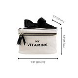 Vitamins Storage and Travel Box, Cream