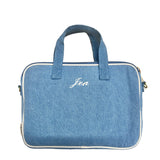 Laptop Case 13", Handle & Charger Pocket, Denim