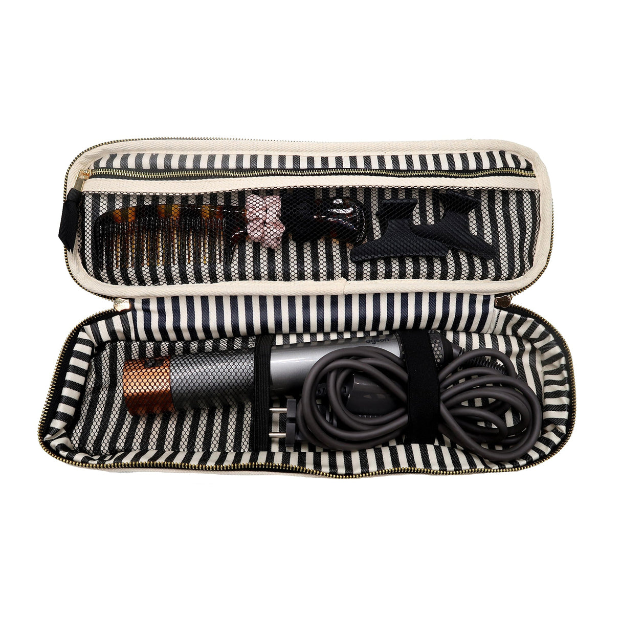 Double Hair Tools Travel Case, Cream