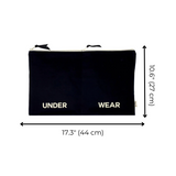 Double Lingerie Packing Pouch, Black