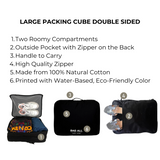 Large Packing Cube, Double Sided, Black