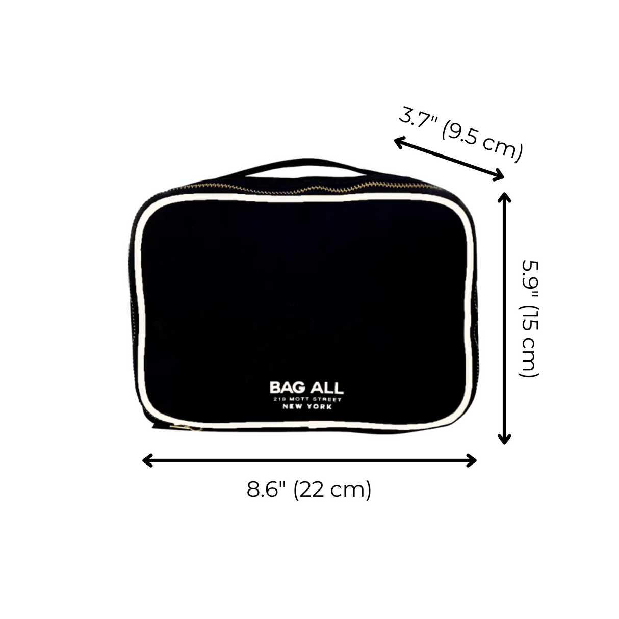 Double Sided Toiletry Case, Black