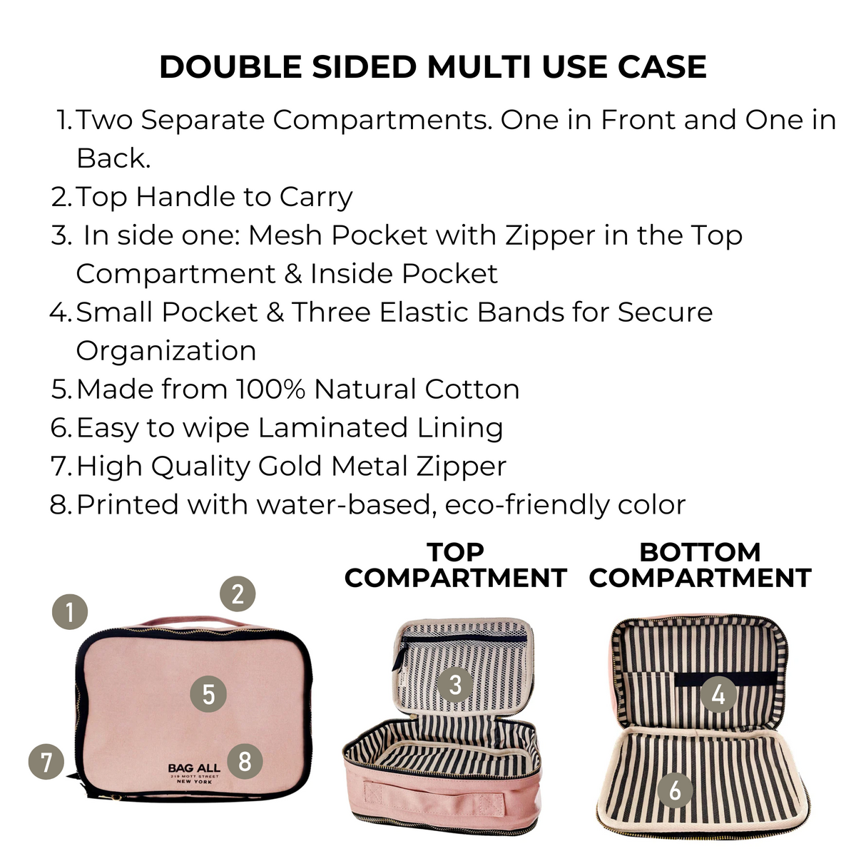 Double Sided Multi Use Case, Pink/Blush