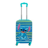 Disney Ful Stitch Neon Stripe Kids 21" Luggage