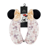 Disney Minnie Mouse Water Print 3D Ears & Bow Travel Pillow