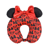 Disney Minnie Mouse Red Travel Neck Pillow 3D Ears and Bow