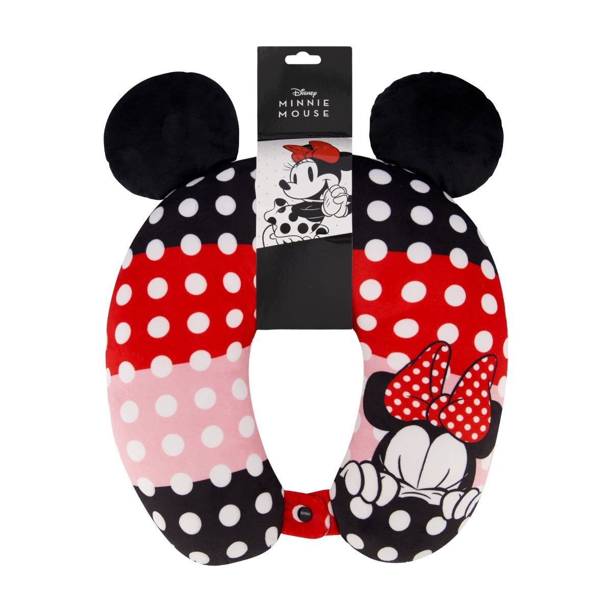 Minnie Mouse 3 Color Polka Dot Ears Travel Neck Pillow