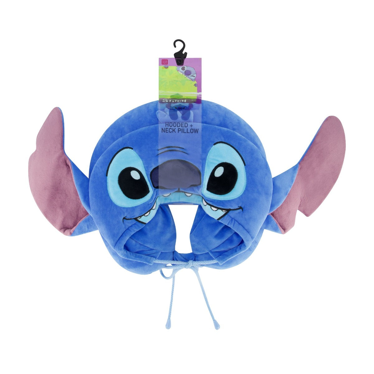 Disney Stitch Travel Neck Pillow Hoodie, Blue