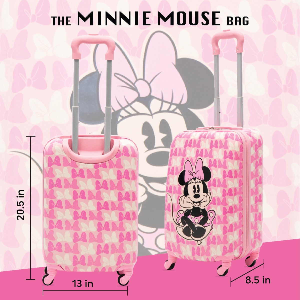 Disney Ful Minnie Mouse Bows Print Kids 20.5" luggage