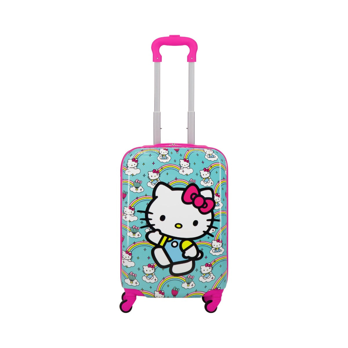 Hello Kitty Rainbows Kids 21" Sky Blue Carry-on Luggage