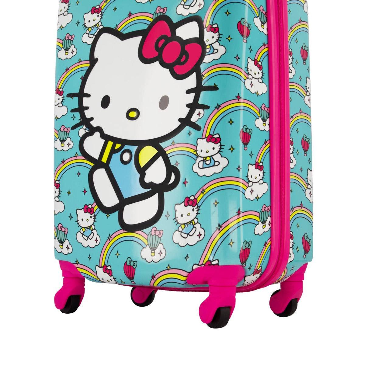 Hello Kitty Rainbows Kids 21" Sky Blue Carry-on Luggage