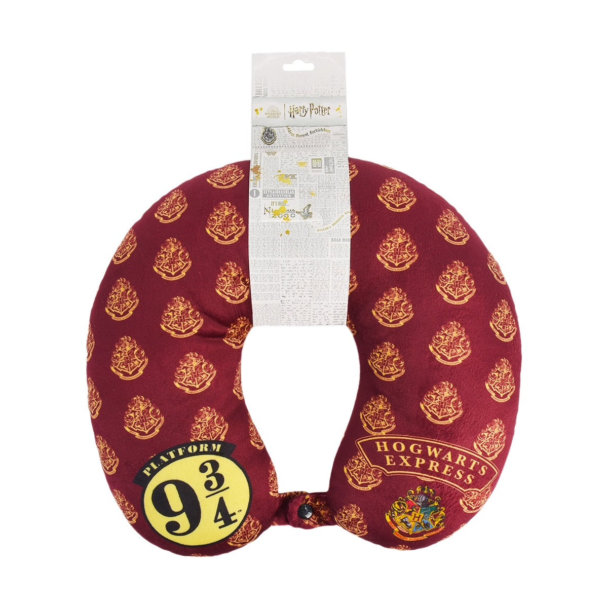 Harry Potter Burgundy Red Travel Neck Pillow, Hogwart's Express