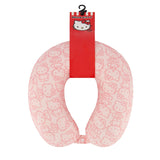 Hello Kitty All-over Memory Foam Travel Neck Pillow, Pink