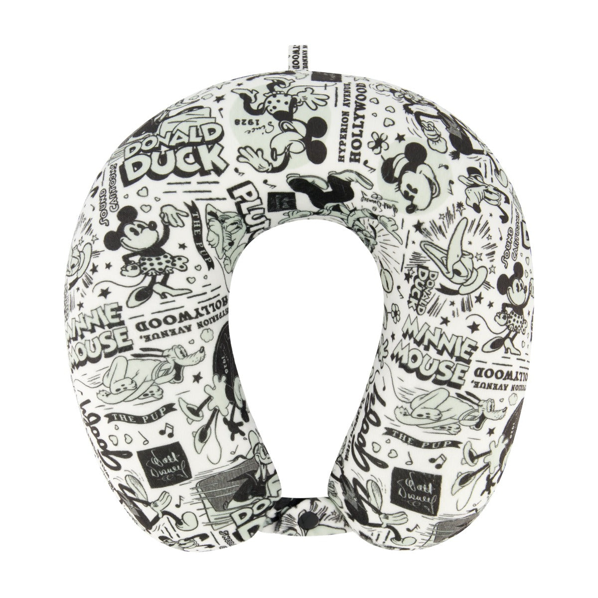 Disney Characters All Over Memory Foam Travel Neck Pillow