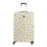 Equipaje Ful Impulse Mixed Dots Hardside Spinner de 31 pulgadas, color blanco