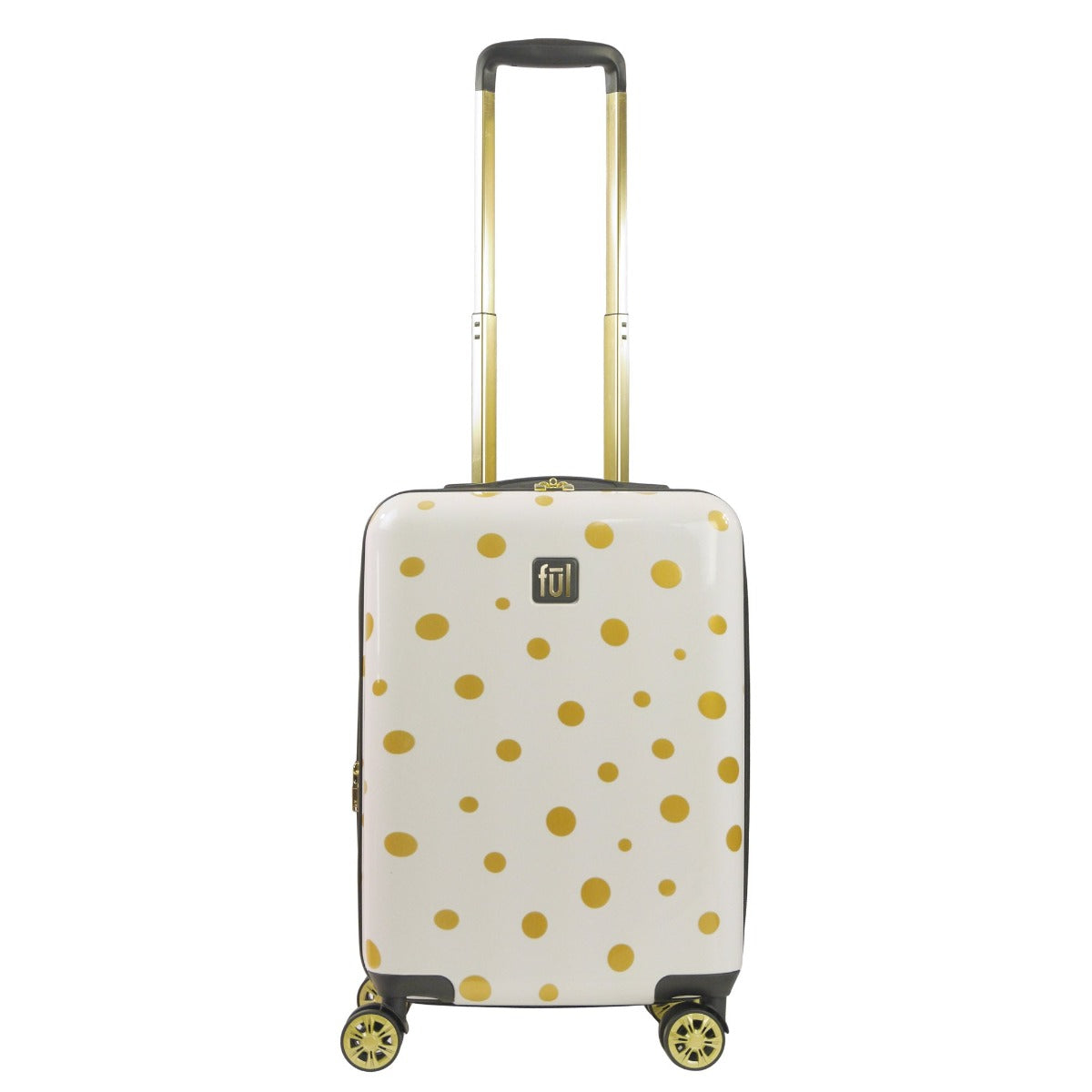 Ful Impulse Mixed Dots Hardside Spinner 22" Luggage, White