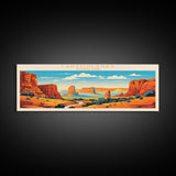 Canyonlands National Park, Panoramic Utah Travel Art, National Park Print, Minimalist Travel Art, Midcentury Modern Style Landscape