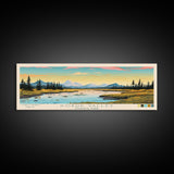 Kobuk Valley National Park, Panoramic Alaska Travel Art, National Park Print, Minimalist Travel Art, Midcentury Modern Style Landscape