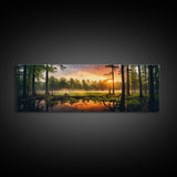 Panoramic of Congaree National Park, Extra Large Wall Art, Panoramic Wall Art, Panoramic Print, Landscape Photography, Landscape Print