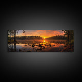 Panoramic of Congaree National Park, Extra Large Wall Art, Panoramic Wall Art, Panoramic Print, Landscape Photography, Landscape Print