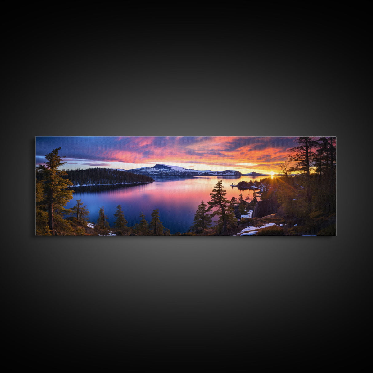 Panoramic of Crater Lake National Park, Extra Large Wall Art, Panoramic Wall Art, Panoramic Print, Landscape Photography, Landscape Print