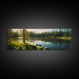 Panoramic of Finnish Lapland In Summer, Extra Large Wall Art, Panoramic Wall Art, Panoramic Print, Landscape Photography, Landscape Print