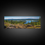 Panoramic of Finnish Lapland In Summer, Extra Large Wall Art, Panoramic Wall Art, Panoramic Print, Landscape Photography, Landscape Print