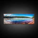 Panoramic of Grand Prismatic Spring Yellowstone, Extra Large Wall Art, Panoramic Wall Art, Panoramic Landscape Print, Landscape Photography