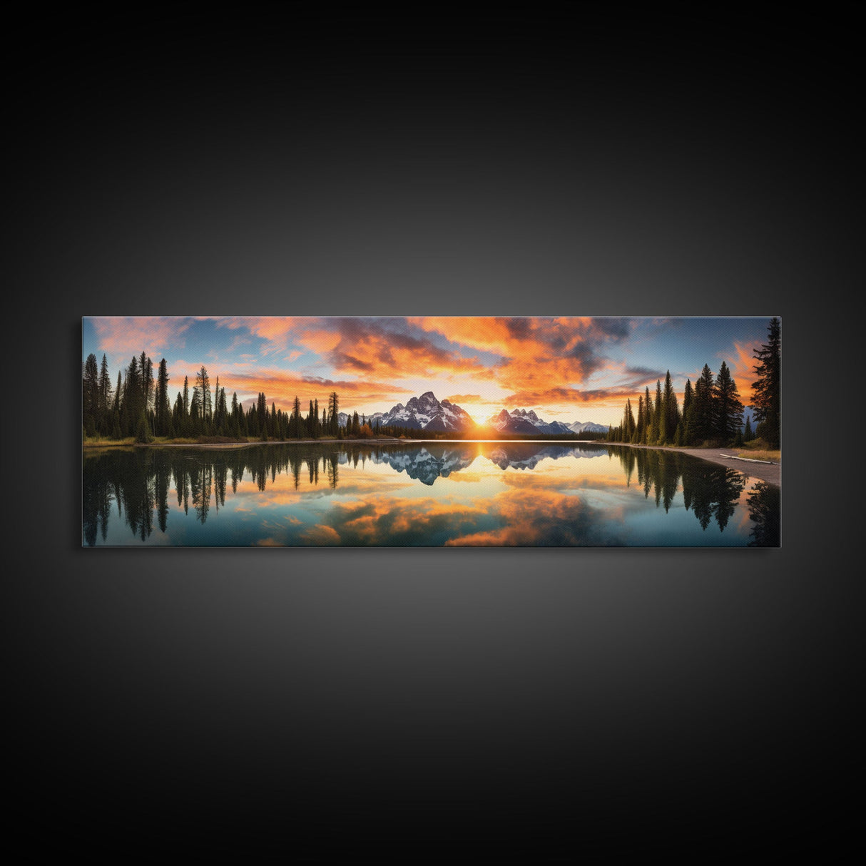 Panoramic of Grand Teton National Park, Extra Large Wall Art, Panoramic Wall Art, Panoramic Print, Landscape Photography Landscape Print