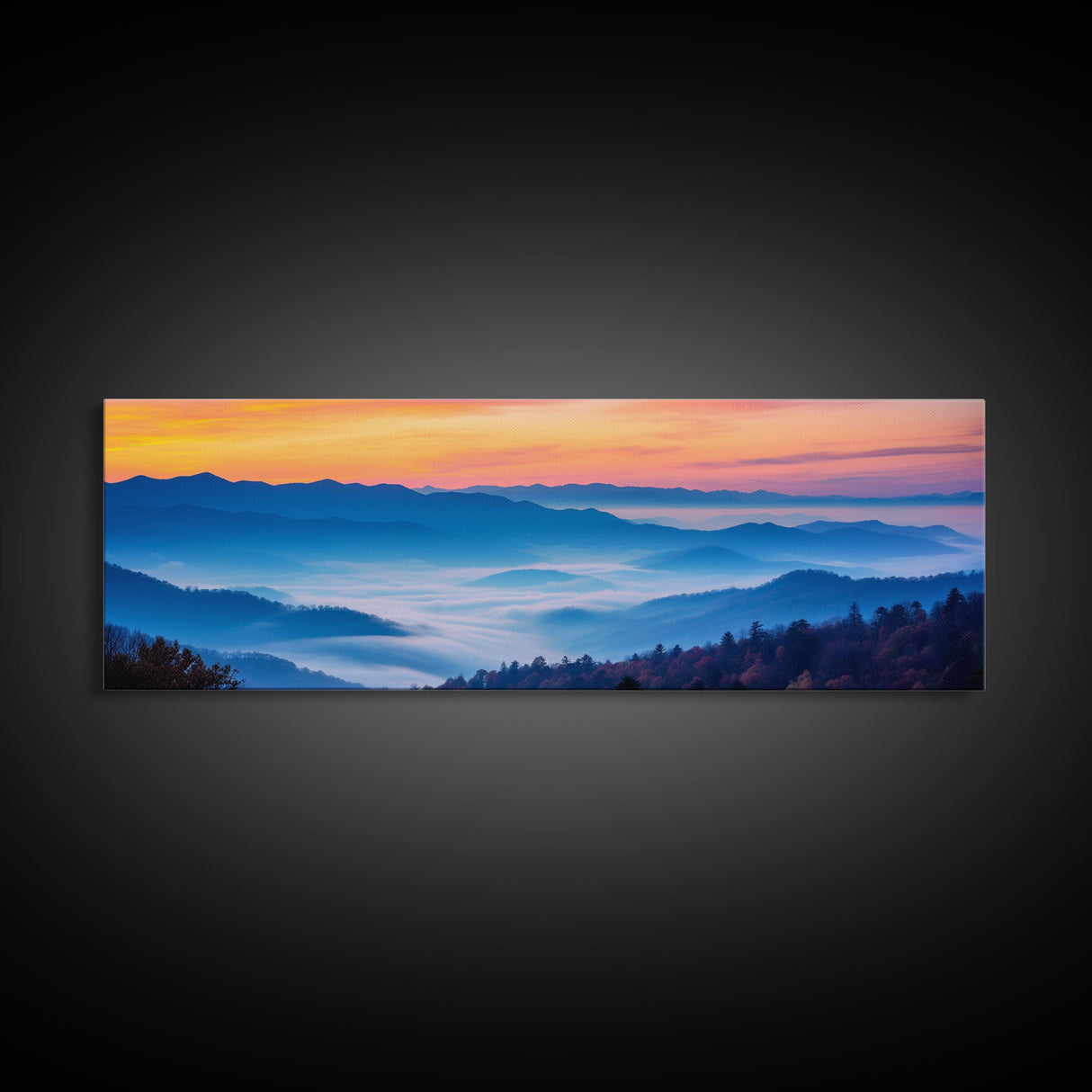 Panoramic of Great Smoky Mountains National Park, Extra Large Wall Art, Panoramic Wall Art, Panoramic Landscape Print, Landscape Photography