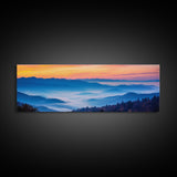 Panoramic of Great Smoky Mountains National Park, Extra Large Wall Art, Panoramic Wall Art, Panoramic Landscape Print, Landscape Photography