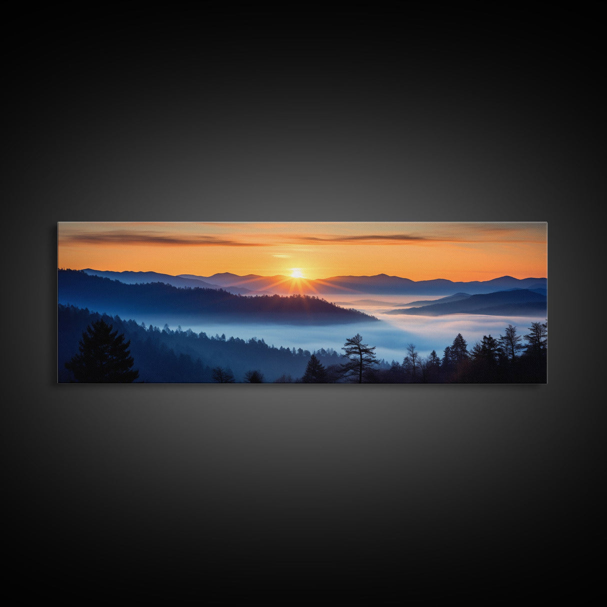 Panoramic of Great Smoky Mountains National Park, Extra Large Wall Art, Panoramic Wall Art, Panoramic Landscape Print, Landscape Photography