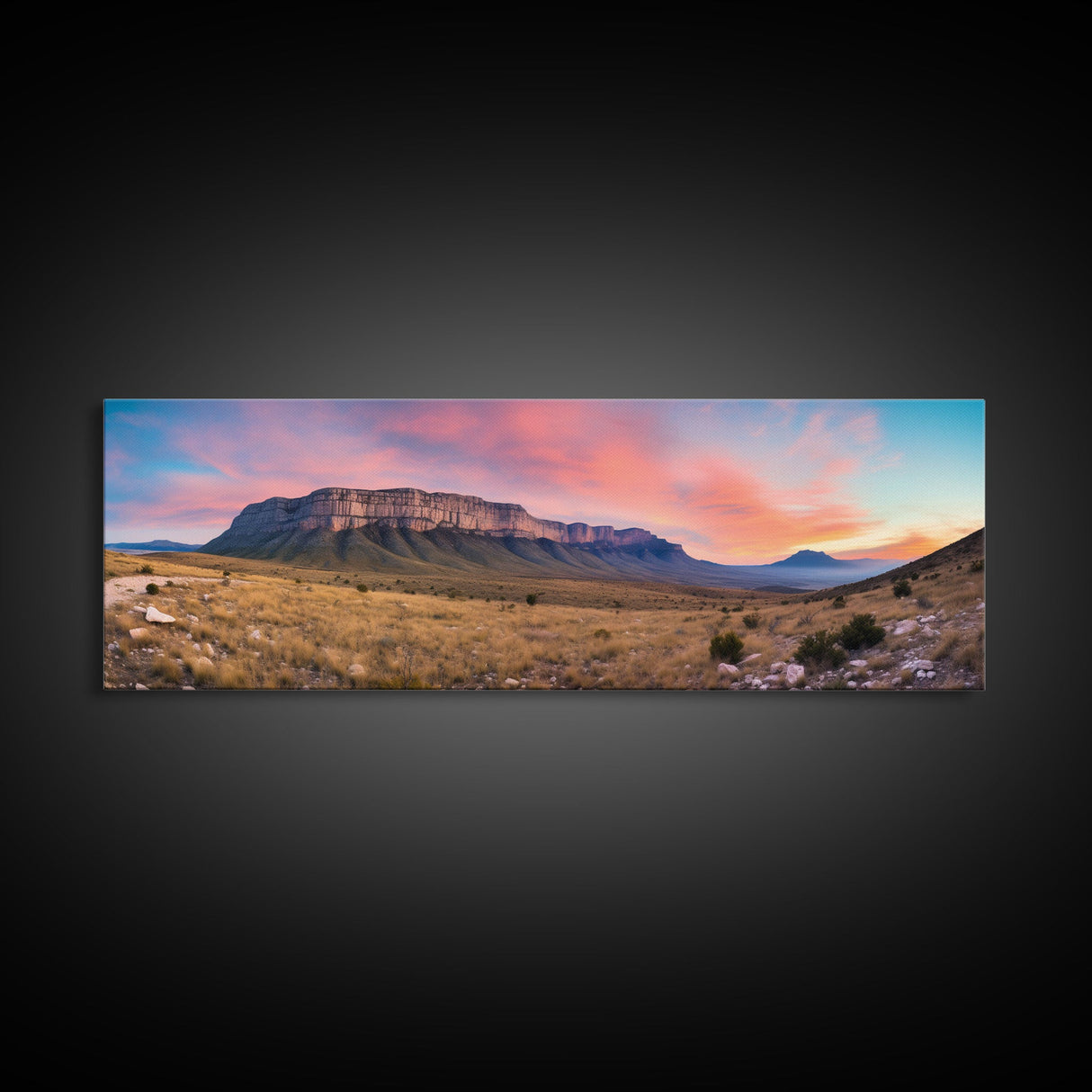 Panoramic of Guadalupe Mountains National Park, Extra Large Wall Art, Panoramic Wall Art, Panoramic Landscape Print, Landscape Photography