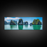 Panoramic of Ha Long Bay Vietnam, Extra Large Wall Art, Panoramic Wall Art, Panoramic Landscape Print, Landscape Photography