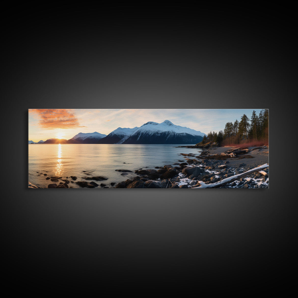 Panoramic Print of Kenai Fjords National Park, Extra Large Wall Art, Panoramic Wall Art, Panoramic Landscape Print, Landscape Photography