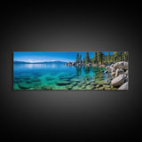 Panoramic Print of Lake Tahoe California, Extra Large Wall Art, Panoramic Wall Art, Panoramic Landscape Print, Landscape Photography