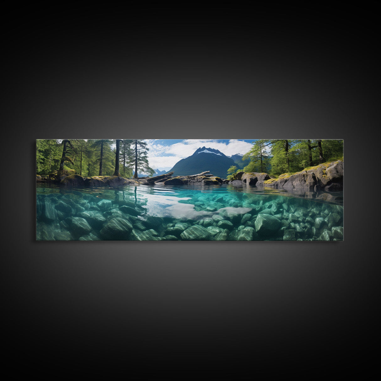 Panoramic Print of Mendenhall Glacier Extra Large Wall Art, Panoramic Wall Art, Panoramic Landscape Print, Landscape Photography