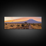 Panoramic Print of Mount Kilimanjaro Tanzania Extra Large Wall Art, Panoramic Wall Art, Panoramic Landscape Print, Landscape Photography