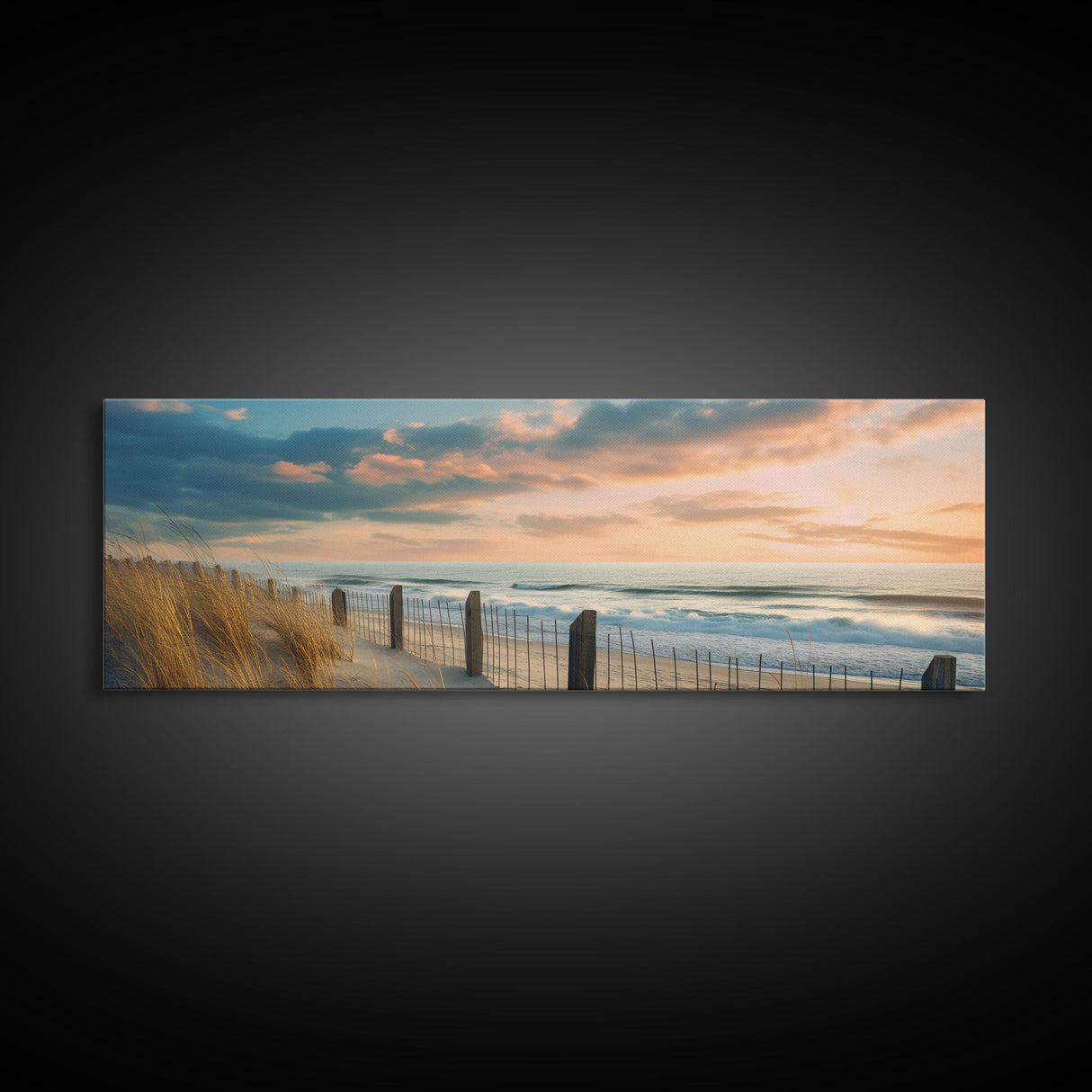 Panoramic Print of The Outer Banks, Beach Art, Extra Large Wall Art, Panoramic Wall Art, Panoramic Landscape Print, Landscape Photography