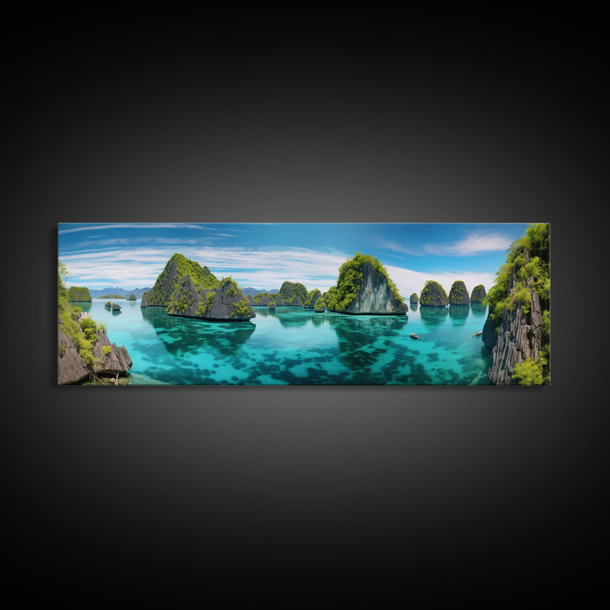 Panoramic Print of Raja Ampat Islands Indonesia Extra Large Wall Art, Panoramic Wall Art, Panoramic Landscape Print, Landscape Photography