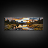 Panoramic Print of Rocky Mountain National Park Extra Large Wall Art, Panoramic Wall Art, Panoramic Landscape Print, Landscape Photography