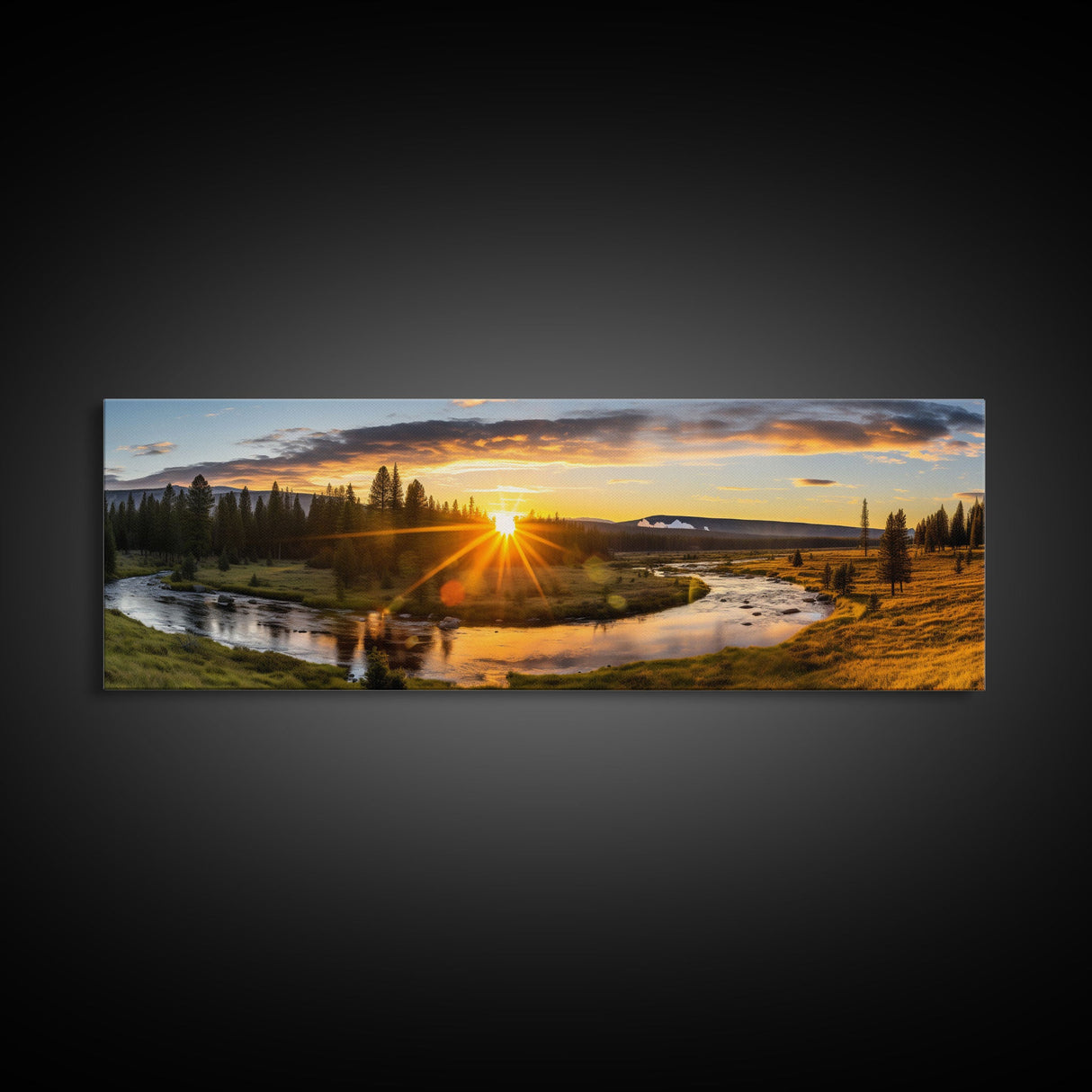 Panoramic Print of Yellowstone National Park, Extra Large Wall Art, Panoramic Wall Art, Panoramic Landscape Print, Landscape Photography