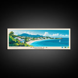 Anguilla, United Kingdom Panoramic Print, Vacation Gift, United Kingdom Wall Art, Vacation Wall Art, Vacatation Memories, Beach Decor, Beach Or Lakehouse Art