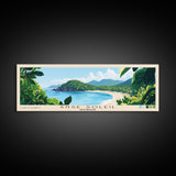 Anse Soleil, Seychelles Panoramic Beach Print, Vacation Gift, Seychelles Wall Art, Framed Canvas Print, Framed Beach Painting