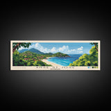 Anse St Jose, Seychelles Panoramic Print, Vacation Gift, Seychelles Wall Art, Beach Painting, Beach Decor, Beach Or Lakehouse Art