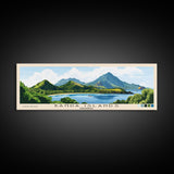 Banda Islands, Indonesia Panoramic Beach Print, Vacation Gift, Indonesia Wall Art, Framed Canvas Print, Framed Beach Painting